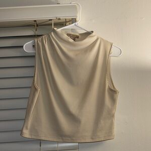 H&M Cream Sleeveless Tank Top